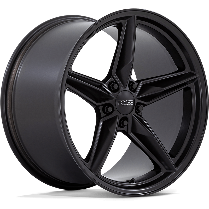Foose F175 CF8 Matte Black Wheels - 19x11 - 5x120 Bolt Pattern — Wheels & Rims
