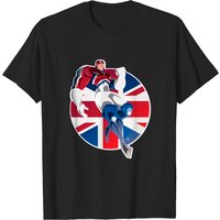 T-shirt pour hommes Brian B Soars Captain Britain