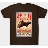T-shirt Firefly Serenity Shipping pour hommes - Noir