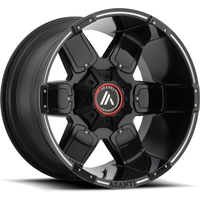 Roues Asanti Off Road AB811 Warthog Satin Black Mill - 20x10 -24 Offset