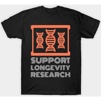 Support Longevity Research - Life Extension Design - Men's T-Shirt — Mens T Shirts