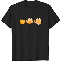 T-shirt pour hommes avec illustration de mandarine mignonne — T-shirts pour hommes