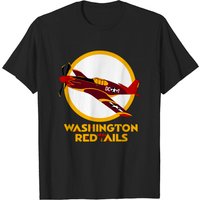 T-shirt pour hommes Washington Red Tails en noir — T-shirts pour hommes