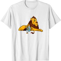 T-shirt Vintage Le Magicien d'Oz Lion Courageux et Dorothy — T-shirts pour hommes
