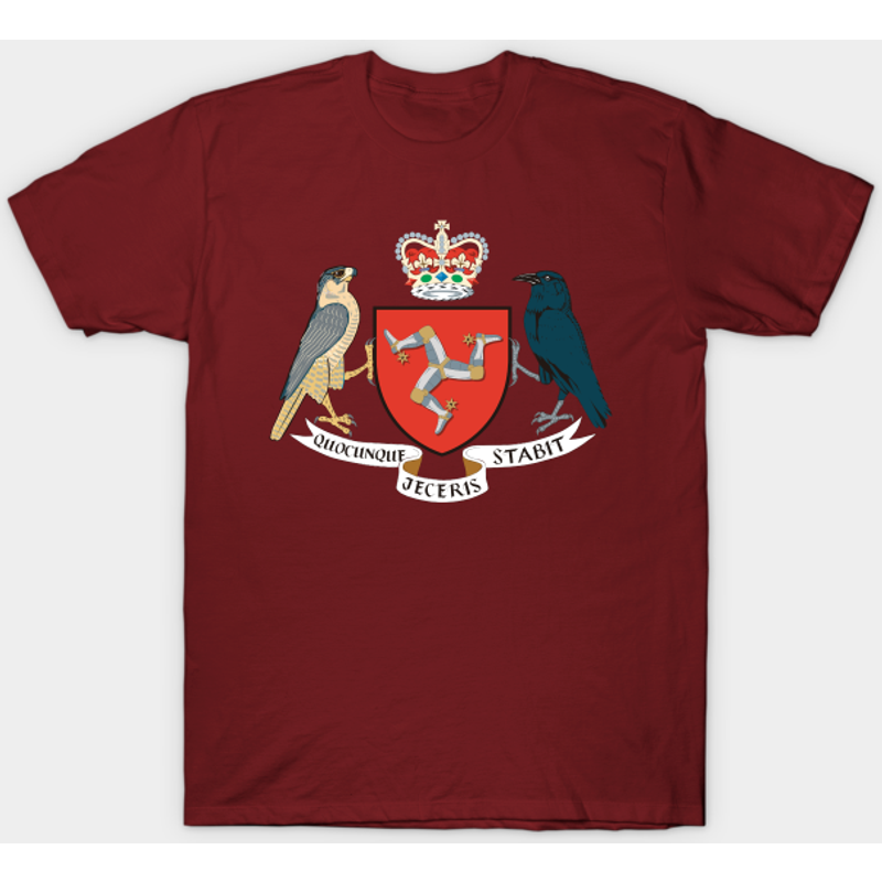T-shirt pour hommes avec le sceau officiel de l'île de Man — T-shirts pour hommes