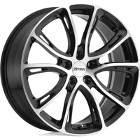 Roues Petrol P5A Noires Brillantes - 17x7.5 - Motif de Boulons 5x100
