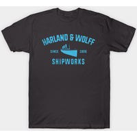 Harland & Wolff Titanic T-Shirt for Men in Black