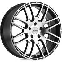 Roues Petrol P6A Noires Brillantes - 17x7.5 - Motif de Boulons 5x112