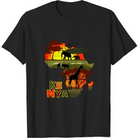 T-shirt pour hommes Kenya en noir — T-shirts pour hommes