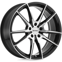 Roues Petrol P0A Noir Brillant - 17x8, Motif de Boulons 5x112, Décalage 32 — Roues et jantes