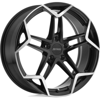 Roues Petrol P1A Noir Brillant - 17x8 - Motif de Boulon 5x112 - Décalage 32