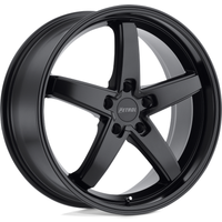 Roues Petrol P1B Noir Mat - 17x8, Motif de Boulons 5x112, Déport 32