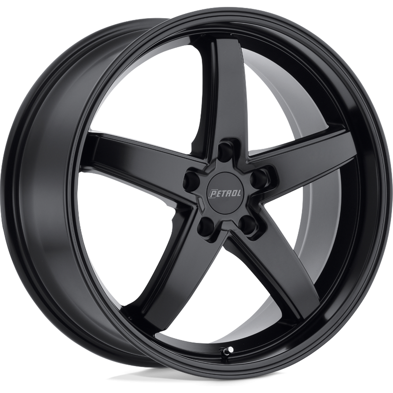 Petrol P1B Matte Black Wheels - 17x8, 5x112 Bolt Pattern, 32 Offset — Wheels & Rims