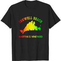 T-shirt Vintage Inkwell Beach pour Hommes - Noir