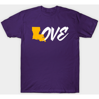 T-Shirt pour hommes Louisiana Love Louisiana en noir — T-shirts pour hommes