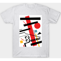 T-shirt pour hommes Bauhaus Supremus en bleu clair