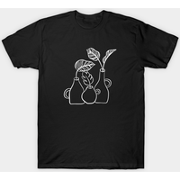 T-shirt Monstera Leaves avec Dessin de Plantes Tropicales — T-shirts pour hommes