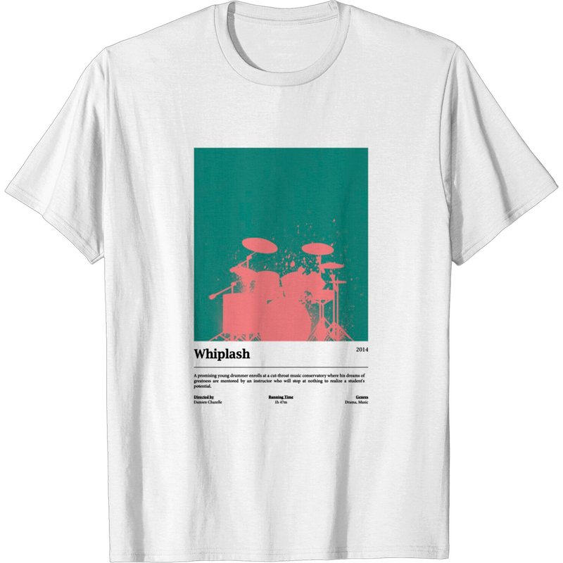 T-shirt pour hommes Whiplash Design Minimaliste