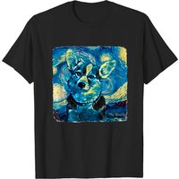 T-shirt pour hommes The Dog Van Gogh Style