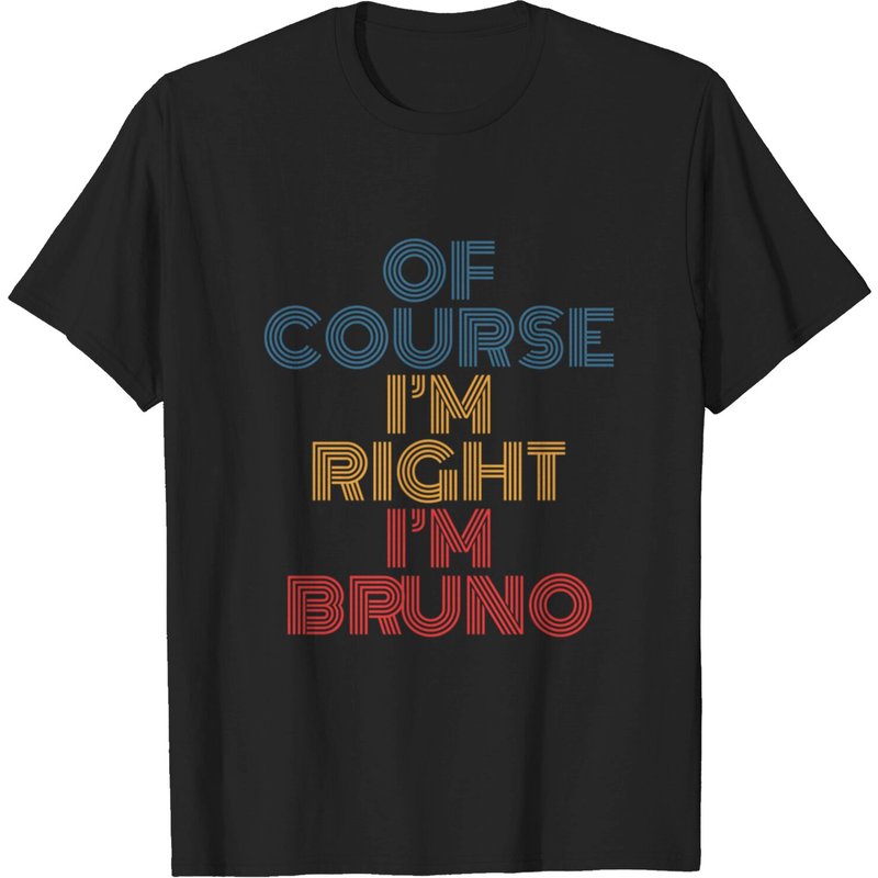T-shirt drôle personnalisé Bruno pour hommes — T-shirts pour hommes