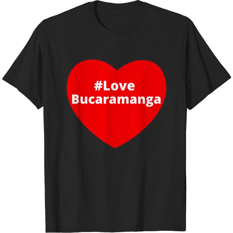 T-shirt Love Bucaramanga Hashtag Heart pour hommes