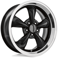 Roues Performance Replicas PR106 Noires Brillantes avec Bord Usiné