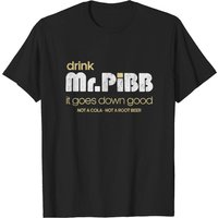 Drink Mr Pibb Vintage 80s Distressed Style T-Shirt for Men — Mens T Shirts