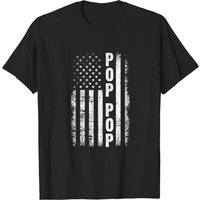 Pop Pop Flag Men's T-Shirt in Black