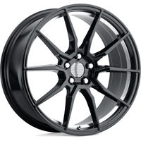 Performance Replicas PR193 Gloss Black Machined Wheels 18x9
