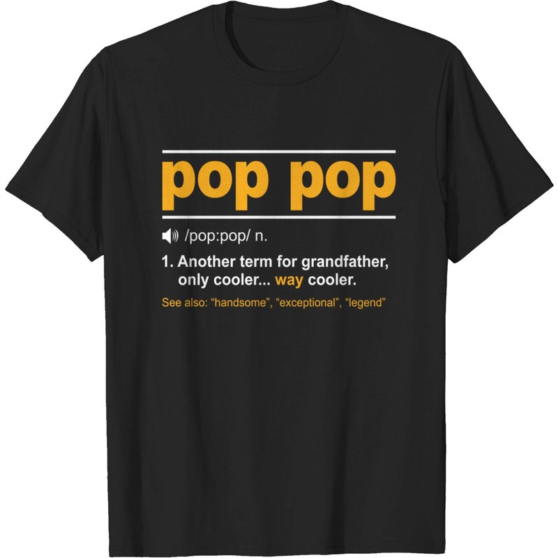 Pop Pop Definition Vintage T-Shirt for Men — Mens T Shirts