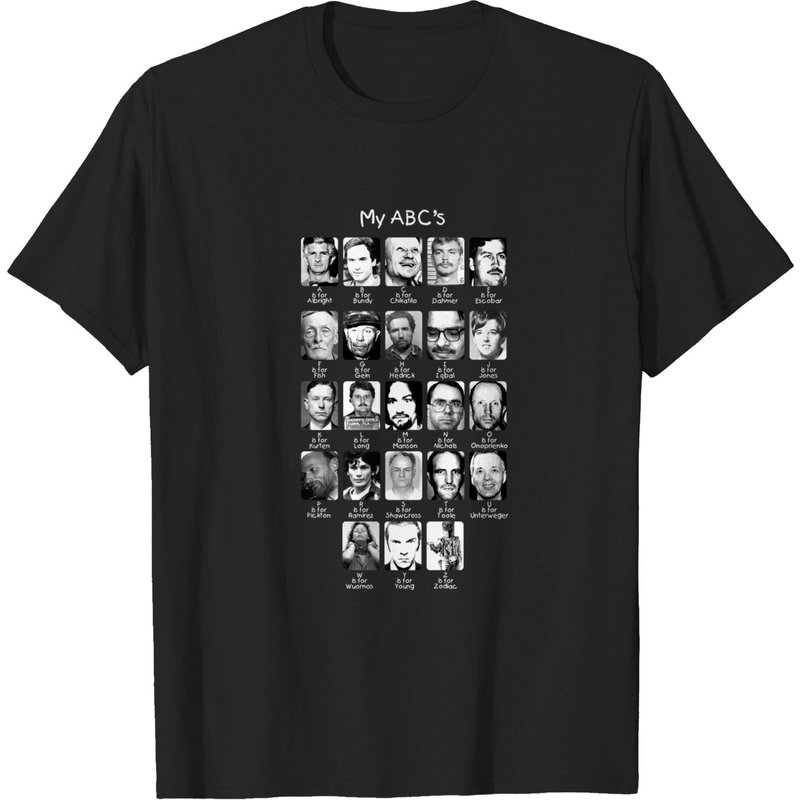My (Serial Killer) ABC's T-Shirt for Men — Mens T Shirts
