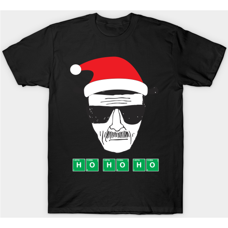 Heisenberg Ho Ho Ho Christmas T-Shirt for Men — Mens T Shirts