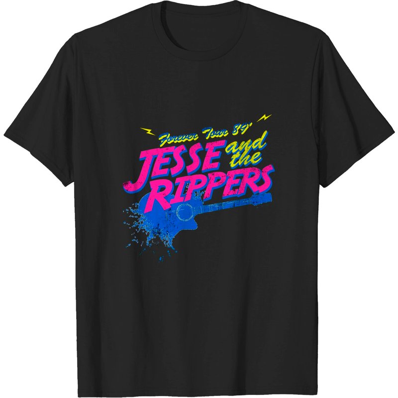 T-shirt pour hommes Jesse And The Rippers en noir — T-shirts pour hommes