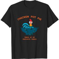 T-shirt pour hommes Chicken Pot Pie - Noir