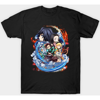 T-shirt Noir pour Hommes Demon Slayer — T-shirts pour hommes