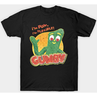 Gumby I'm Fun, I'm Flexible! Men's T-Shirt — Mens T Shirts