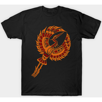 PNW Native Heron T-Shirt for Men in Autumn Colors
