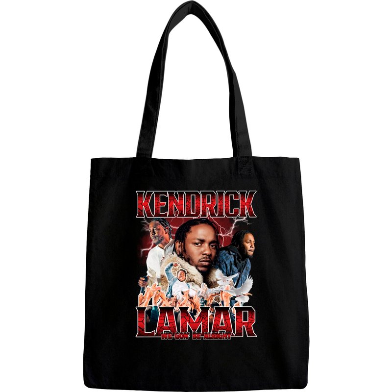 Sac fourre-tout Kendrick Lamar avec anses longues — Sacs fourre-tout