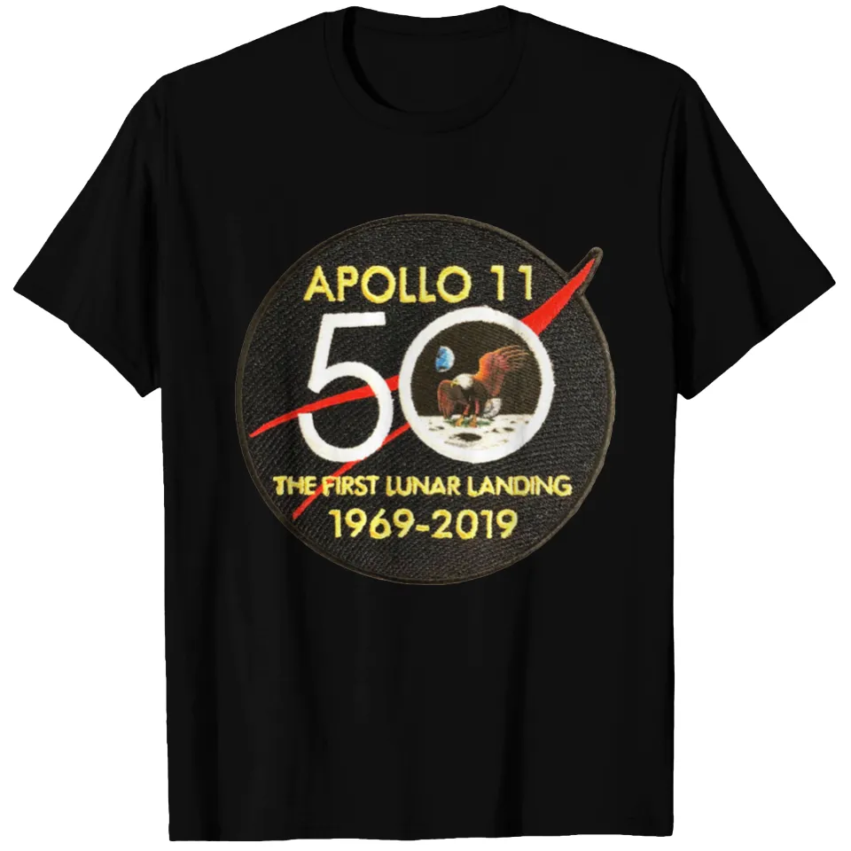 T-shirt pour hommes avec écusson du 50e anniversaire d'Apollo 11 — T-shirts pour hommes