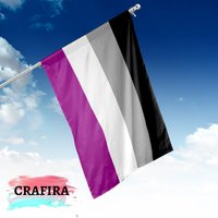LGBTQ Asexual Pride Flag - Double-Sided Garden and House Flag — Decorative Flags