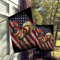 Chicken Independence Day Decorative Flag