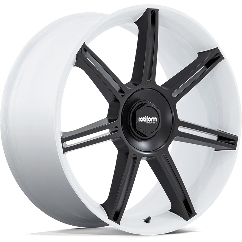 Rotiform FRA Gloss White Wheels with M-Black Spokes - 22x10 — Wheels & Rims