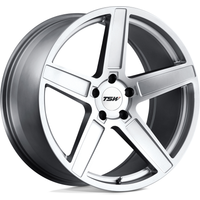 TSW Ascent Silver 17x8 Wheels - 5x120 Bolt Pattern, 35 Offset
