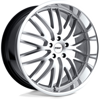 TSW Snetterton Hyper Silver Machined Wheels - 17x8 - 5x120 - 35 Offset