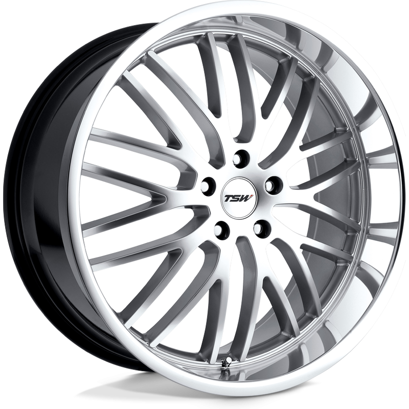 Roues TSW Snetterton Hyper Silver Machined - 17x8 - 5x120 - 35 Offset — Roues et jantes