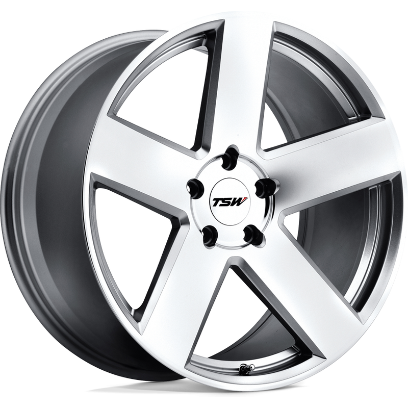 Roues TSW Bristol Silver Machined - 18x9.5 - 5x114.3 - 20 Offset — Roues et jantes