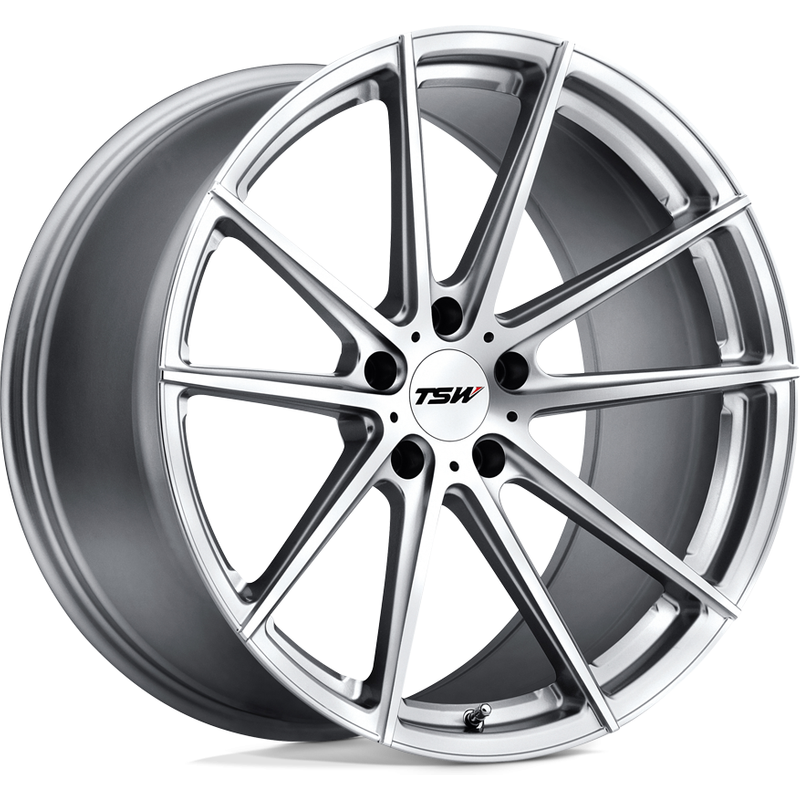 Jantes TSW Bathurst Argent Machiné 19x8 avec Motif de 5x114.3 — Roues et jantes