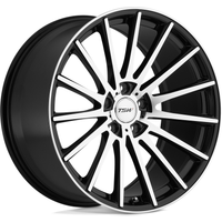 TSW Chicane Gloss Black Machined Wheels - 19x8.5, 5x112, 43 Offset