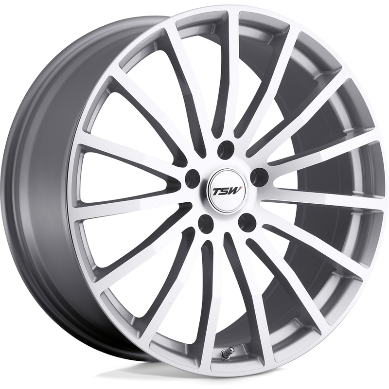 Roues TSW Mallory Argent Usiné 20x10 - Motif de Boulons 5x114.3 — Roues et jantes