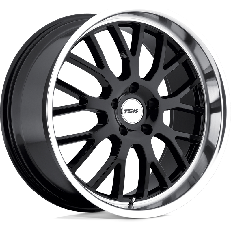 Roues TSW Tremblant Noires Brillantes - 20x10, Motif de 5x120 — Roues et jantes